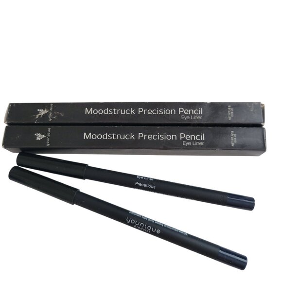 2 Younique Moodstruck PRECARIOUS Precision Pencil Eyeliner DISCONTINUED LOW TIP - Picture 1 of 5